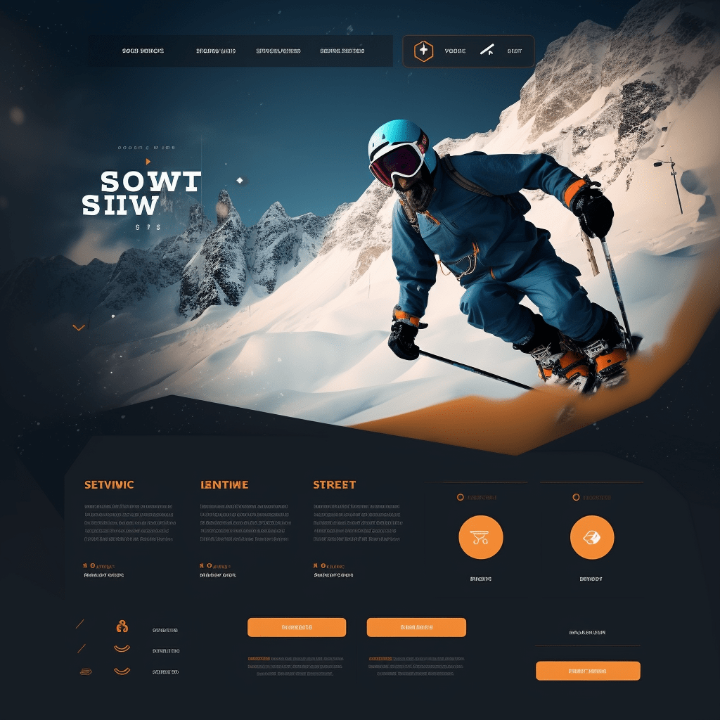 snow website ui big